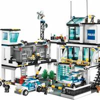 lego stazione polizia 7744+ elicottero 7741