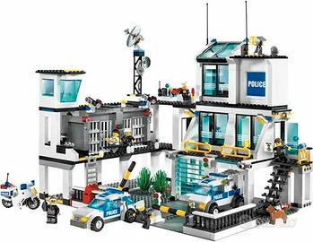 lego stazione polizia 7744+ elicottero 7741