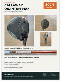    Callaway Quantum Max legno 3 – Tour AD DI-5” 