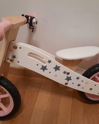 bici in legno per bambina