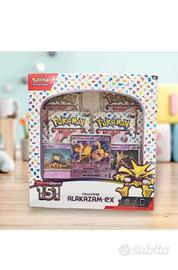 Collezione alakazam ex 151 box pokemon sealed ita 