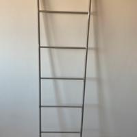 Scala porta asciugamani in inox spazzolato