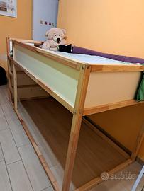 Letto ikea per bambini con tenda