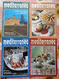 Set 4 riviste di cucina "Mediterranea" -anni 98/00
