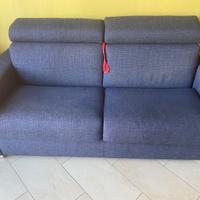 Divano letto blu