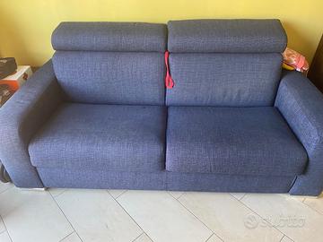 Divano letto blu