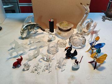 Piccoli Oggetti vetro Murano cristallo vintage