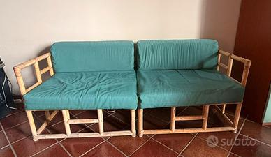 divanetto di vimini