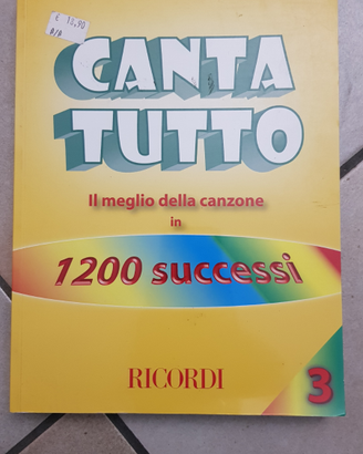 Libro canzoni Ricordi 2009