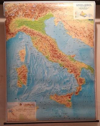 Carta geografica Italia 
