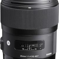 Sigma 35mm f1.4 Art, attacco Nikon FF