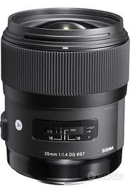 Sigma 35mm f1.4 Art, attacco Nikon FF