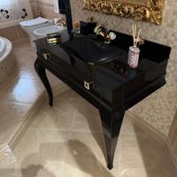Mobile da bagno con top in vetro