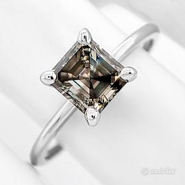 Anello - 14 carati Oro bianco - 1.02ct. tw. Diaman