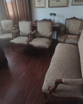salotto fine '700 stile barocchetto