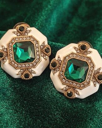 Orecchini vintage statement barocco per donna