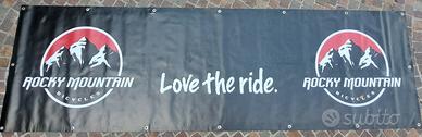 striscione ROCKY MOUNTAIN banner pubblicitario 