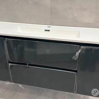 Mobile bagno 120 cm lavabo in resina