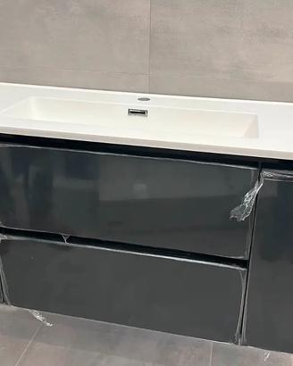 Mobile bagno 120 cm lavabo in resina