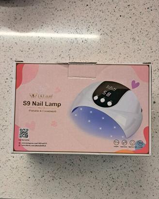 LAMPADA PER UNGHIE NUOVA, PORTATILE, LKE S9