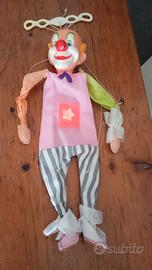 burattino marionetta il pagliaccio vintage