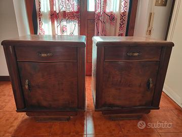 Coppia comodini vintage