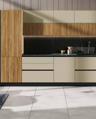 CUCINA LINEARE MODERNA CON ELETTRODOMESTICI+LIVING