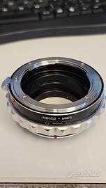 Anello adattatore corpo M4/3 a Obiettivi Nikon