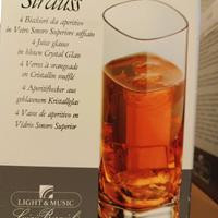 4 Bicchieri da aperitivo Strauss in vetro sonoro