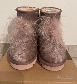 stivaletti con pelo n 36 tipo ugg