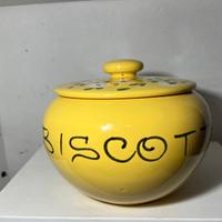 Biscottiera / vaso porta biscotti in ceramica