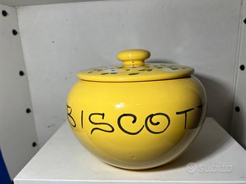 Biscottiera / vaso porta biscotti in ceramica
