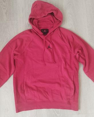 Felpa con Cappuccio Jordan Essential Rossa con Log