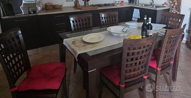 tavolo allungabile + 6 sedie 