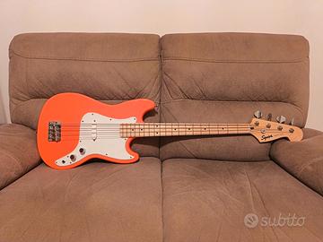 FENDER Squier Sonic Bronco Bass Taithan Coral