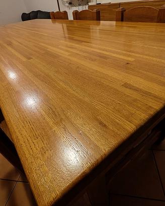 tavolo con 6 sedie  250x95cm x 82h