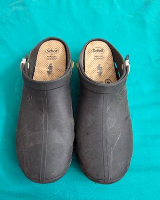 zoccoli gomma Scholl neri 42+43