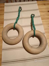 2 anelli in legno CIAMBELLA XXL grip/sospensione