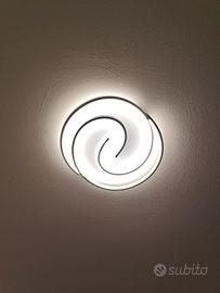 plafoniera led dimerabile con telecomando 
