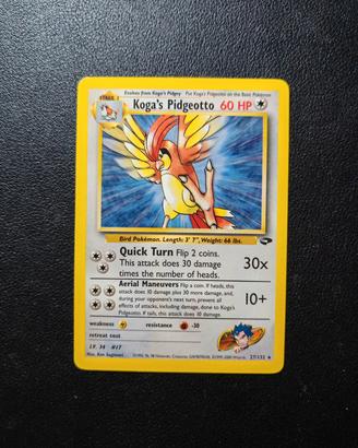 Koga Pidgeotto Exc+  Carte Pokemon 