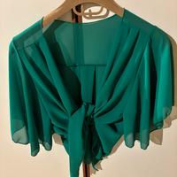 Coprispalle in tulle verde nuovo mai usato