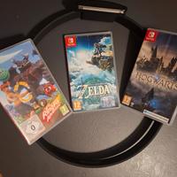 Giochi Switch: Zelda TOTK Hogwarts Legacy Ring Fit