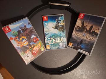 Giochi Switch: Zelda TOTK Hogwarts Legacy Ring Fit