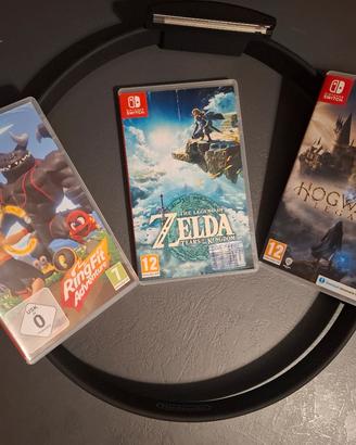 Giochi Switch: Zelda TOTK Hogwarts Legacy Ring Fit