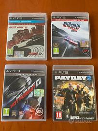 Lotto 4 giochi PS3 - NFS Most wanted sigillato