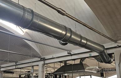 Impianto di aspirazione fumi completo