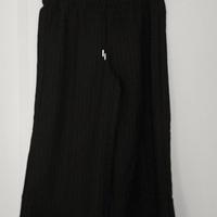 Pantaloni H&M gessati grigio scuro donna