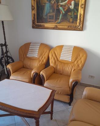 Salotto  in pelle