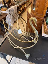 Portariviste ottone a forma di cigno Maison Jansen