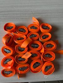 Cinghie ancoraggio arancione 20 pezzi